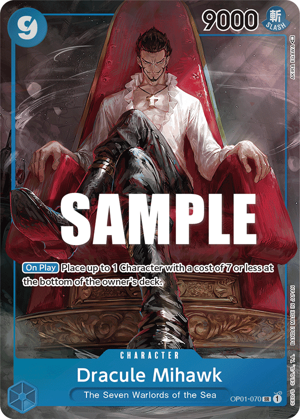 Dracule Mihawk, illustrated by Studio Vigor Co.Ltd