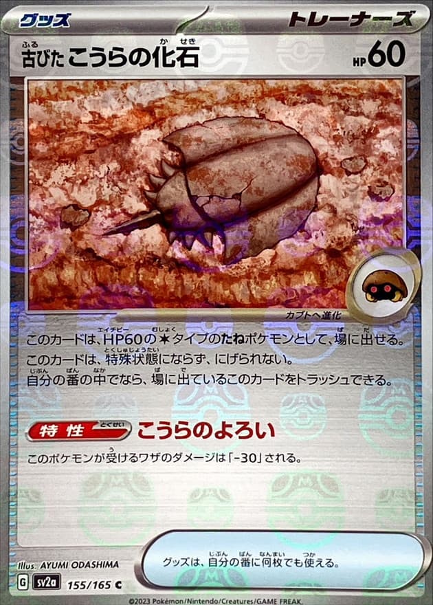 古びたこうらの化石(マスターボール)