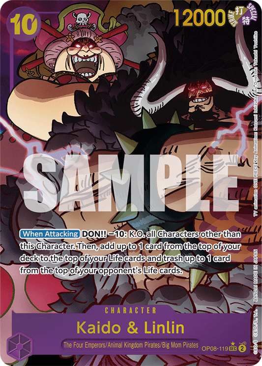 One Piece Card Game Kaido & Linlin Alternate Art AA