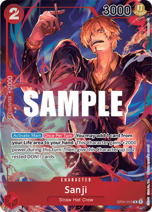 OP01-013 Sanji Alternate Art Romance Dawn English