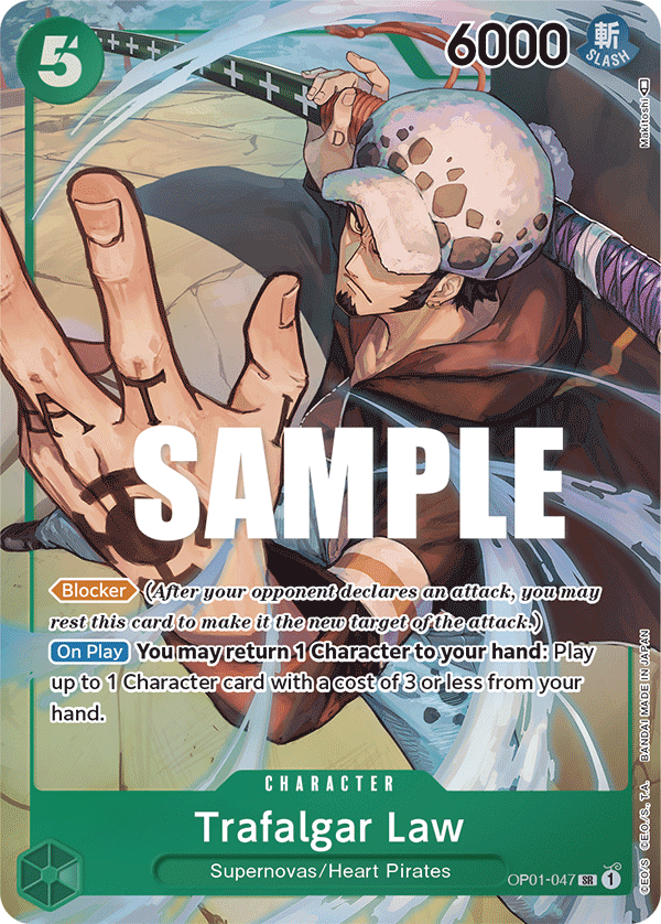 OP01-047 Trafalgar Law Alternate Art Romance Dawn English