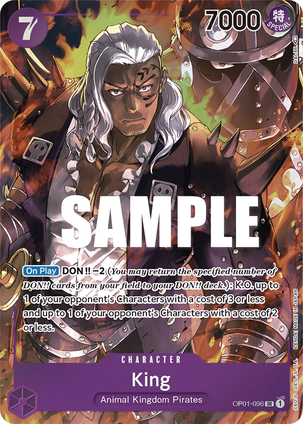 OP01-096 King Alternate Art Romance Dawn English