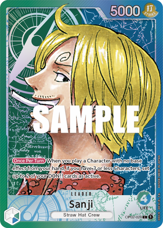 OP02-026 Sanji Leader Alternate Art Paramount War English