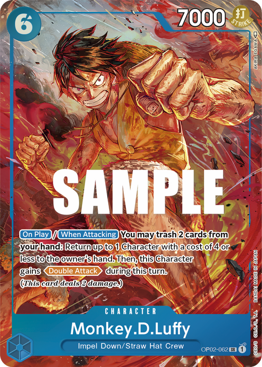 OP02-062 Monkey D Luffy Alternate Art Paramount War English