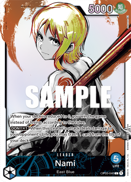 OP03-040 Nami Leader Alternate Art Pillars of Strength English