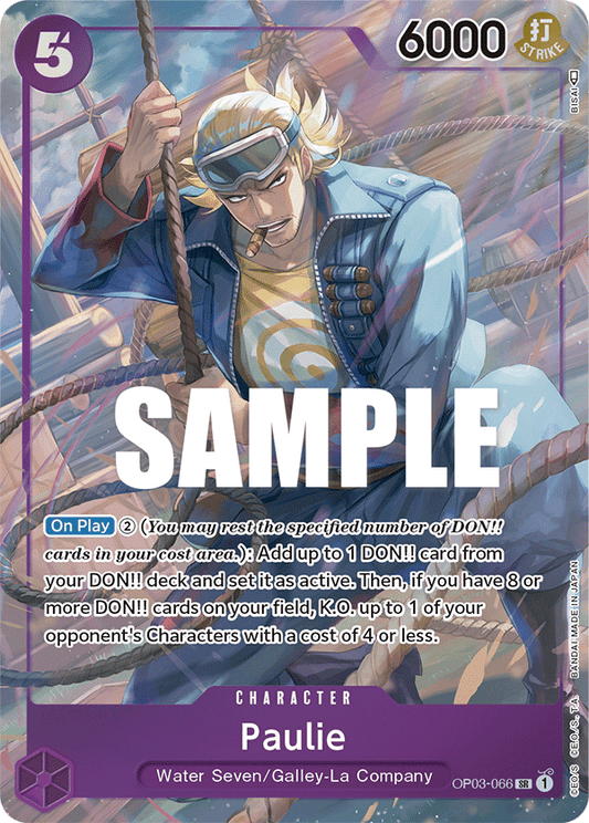 OP03-066 Paulie Alternate Art Pillars of Strength English