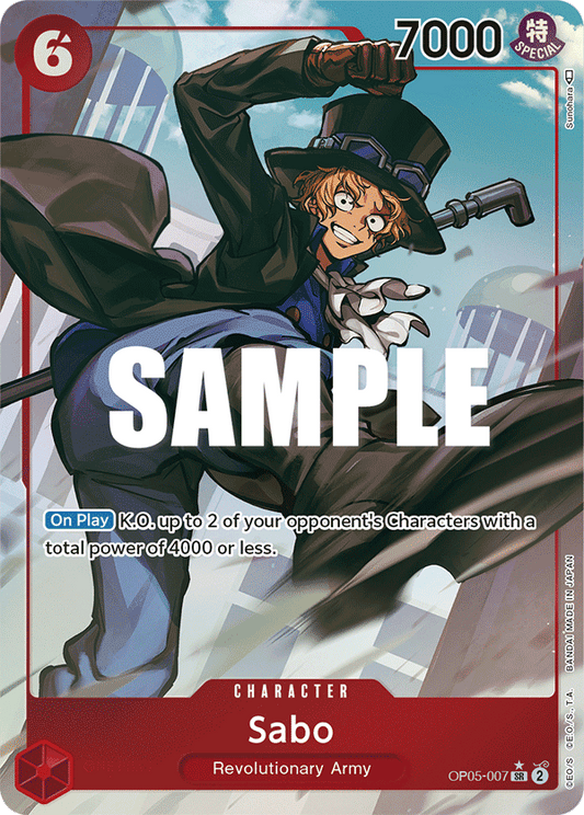 OP05-007 Sabo Alternate Art Awakening of the New Era English