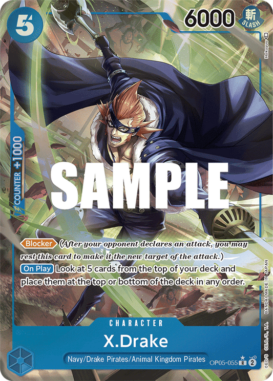 OP05-055 X.Drake Alternate Art Awakening of the New Era English