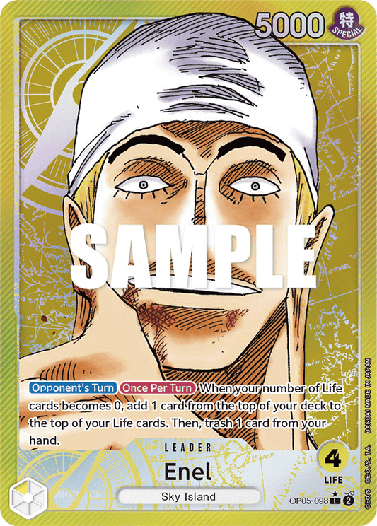 OP05-098 Enel Leader Alternate Art Awakening of the New Era English