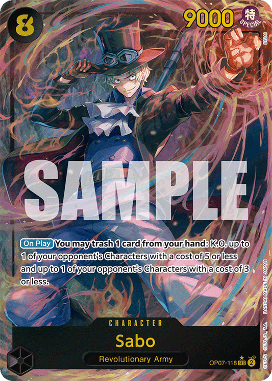 One Piece Card Game Sabo Special Parallel Alternate Art AA